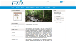 Desktop Screenshot of foundation-for-gaia.org