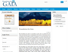 Tablet Screenshot of foundation-for-gaia.org